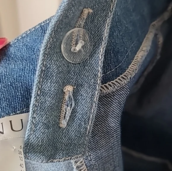 Venus Colorblock Denim Mini Dress - Picture 6 of 7